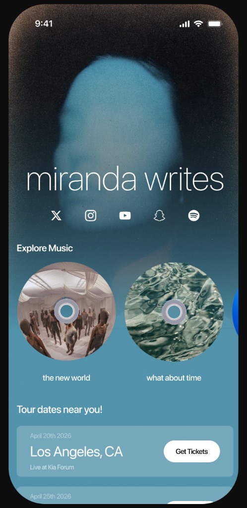 Link in bio — miranda writes