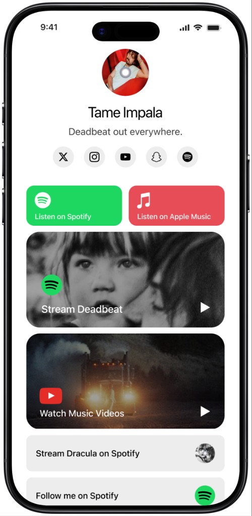 Links template — Tame Impala