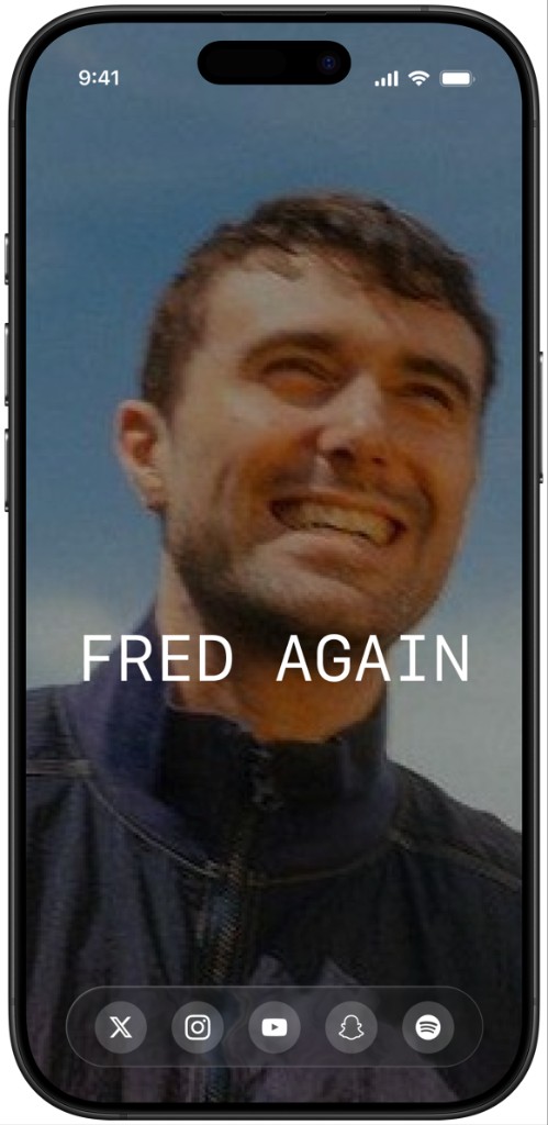 Spotlight template — Fred again..