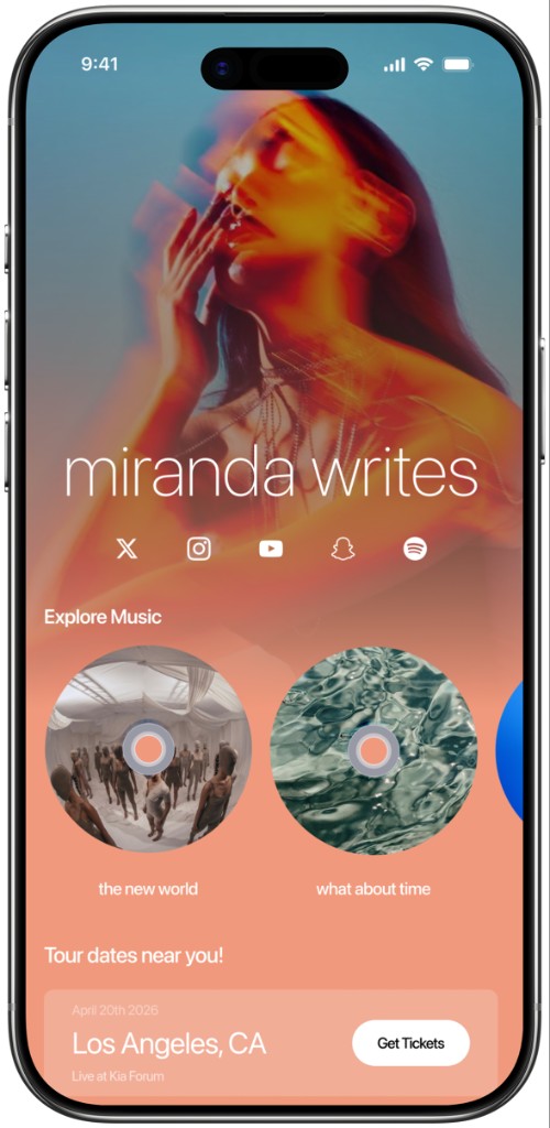 Link in bio template — miranda writes